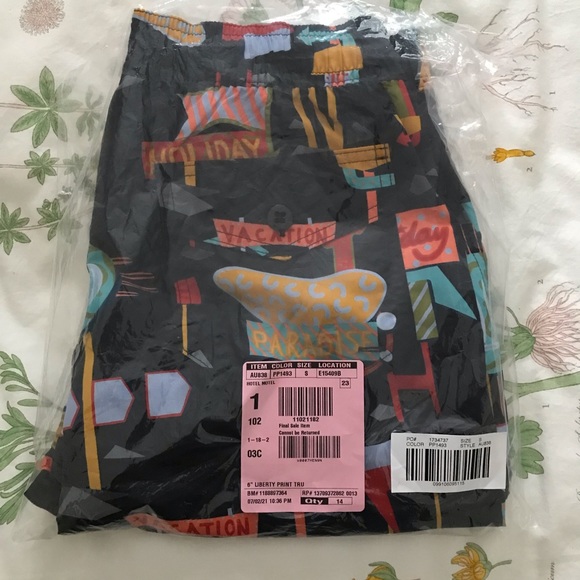 NWT J. Crew Liberty 6” Men’s Swim Trunks - Picture 5 of 9